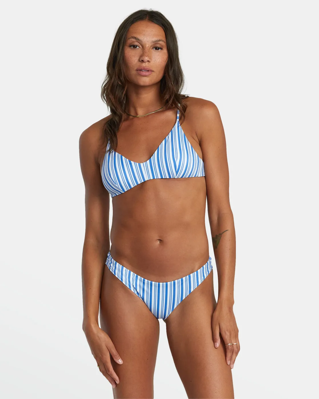 Low-Rise Cheeky Hipster Bikini Bottom - Blue Yonder