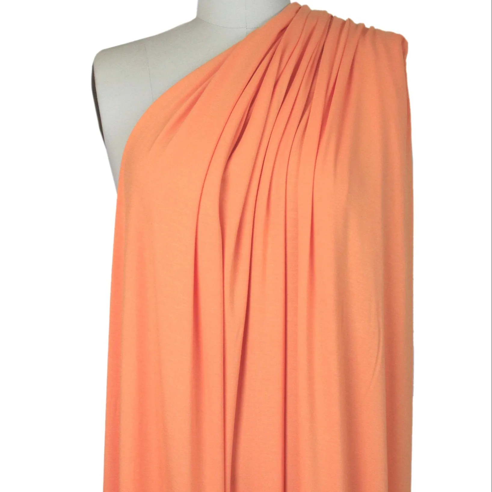 melon Oeko-Tex bamboo/spandex 4-way jersey