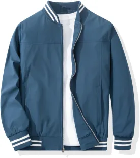 Men's Bomber Jacket Casual Stylish Lightweight Windbreaker Spring Fall Autumn Fashion Jackets