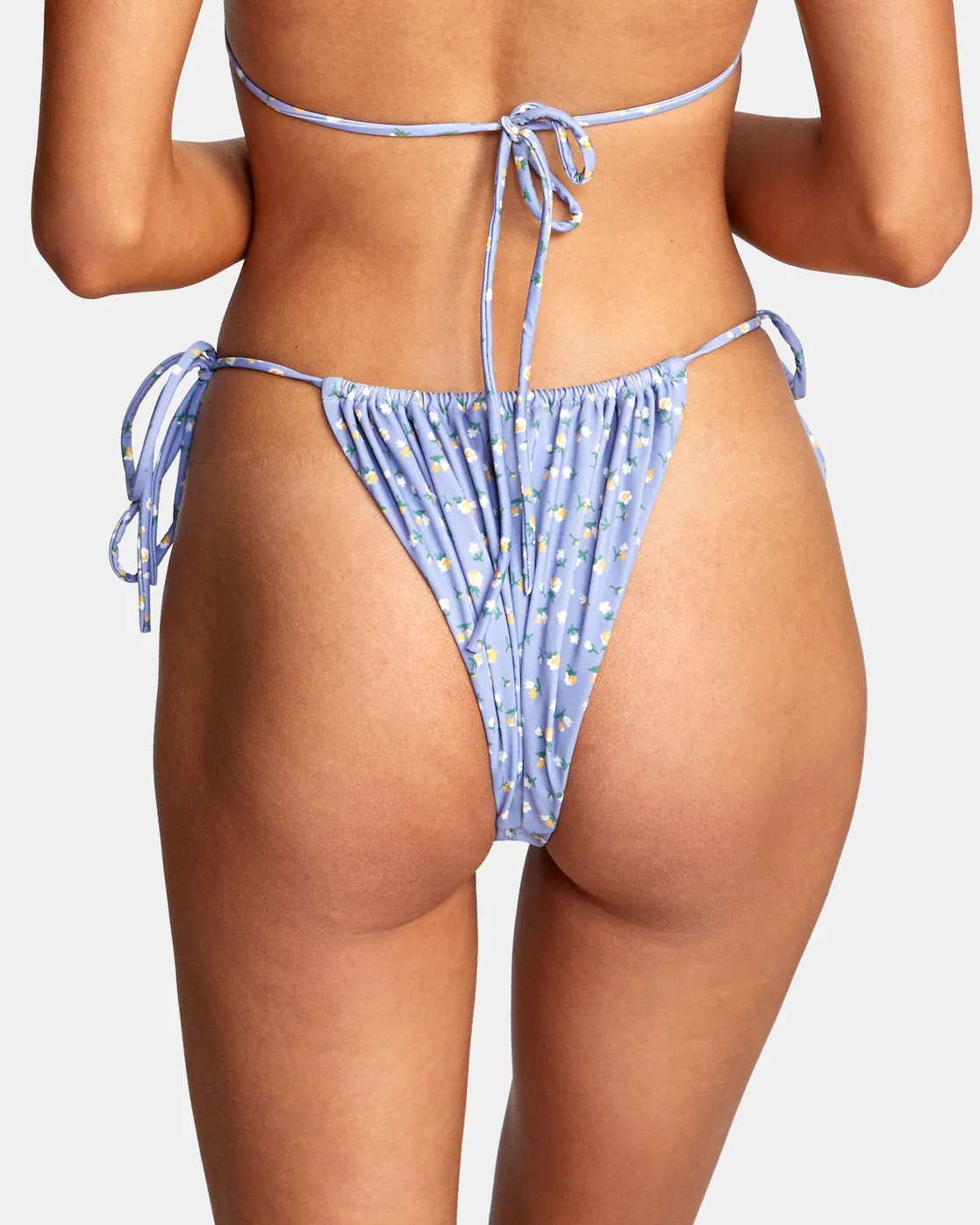Mille Mid-Rise Bikini Bottoms - Grey Purple
