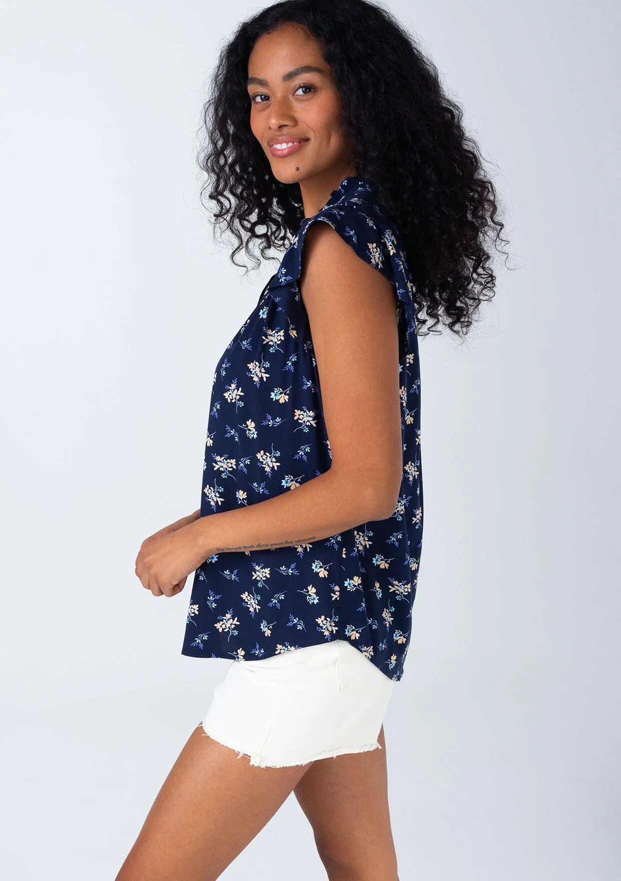 Moxie Flutter Sleeve Top