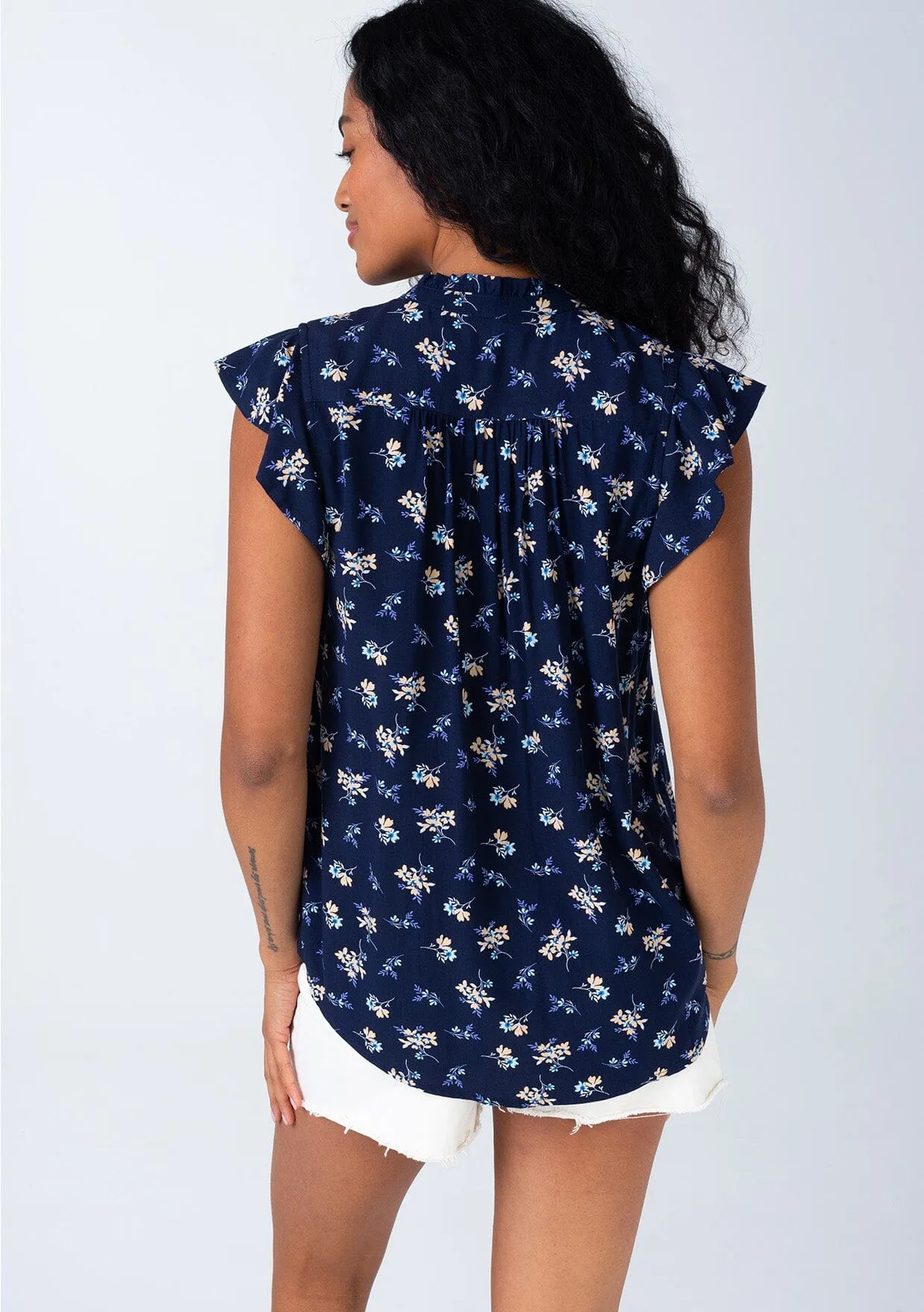 Moxie Flutter Sleeve Top