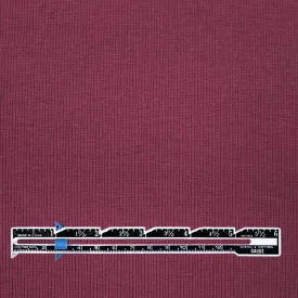 organic cotton rib knit - wine