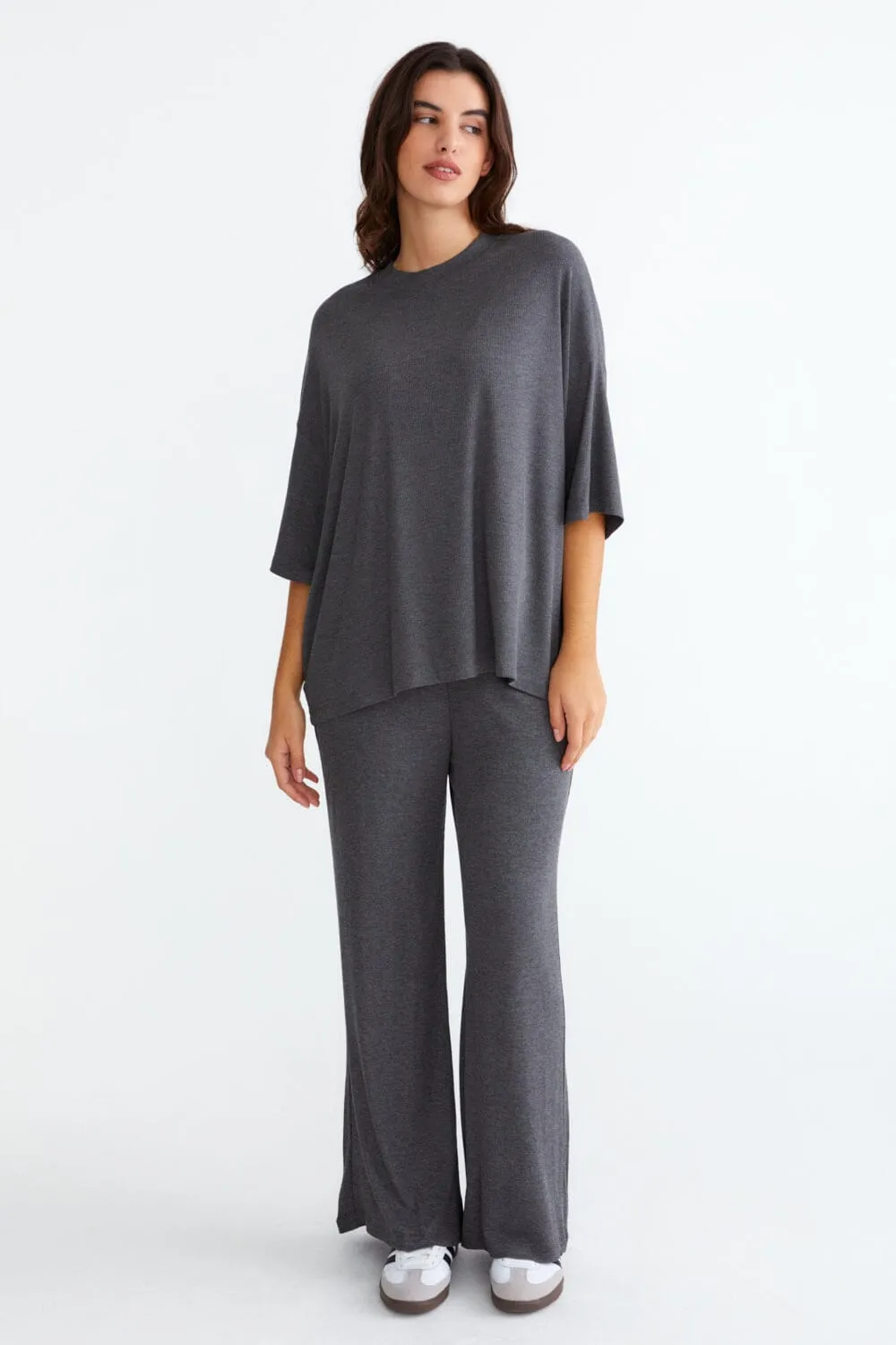 Oversized Ribbed Top