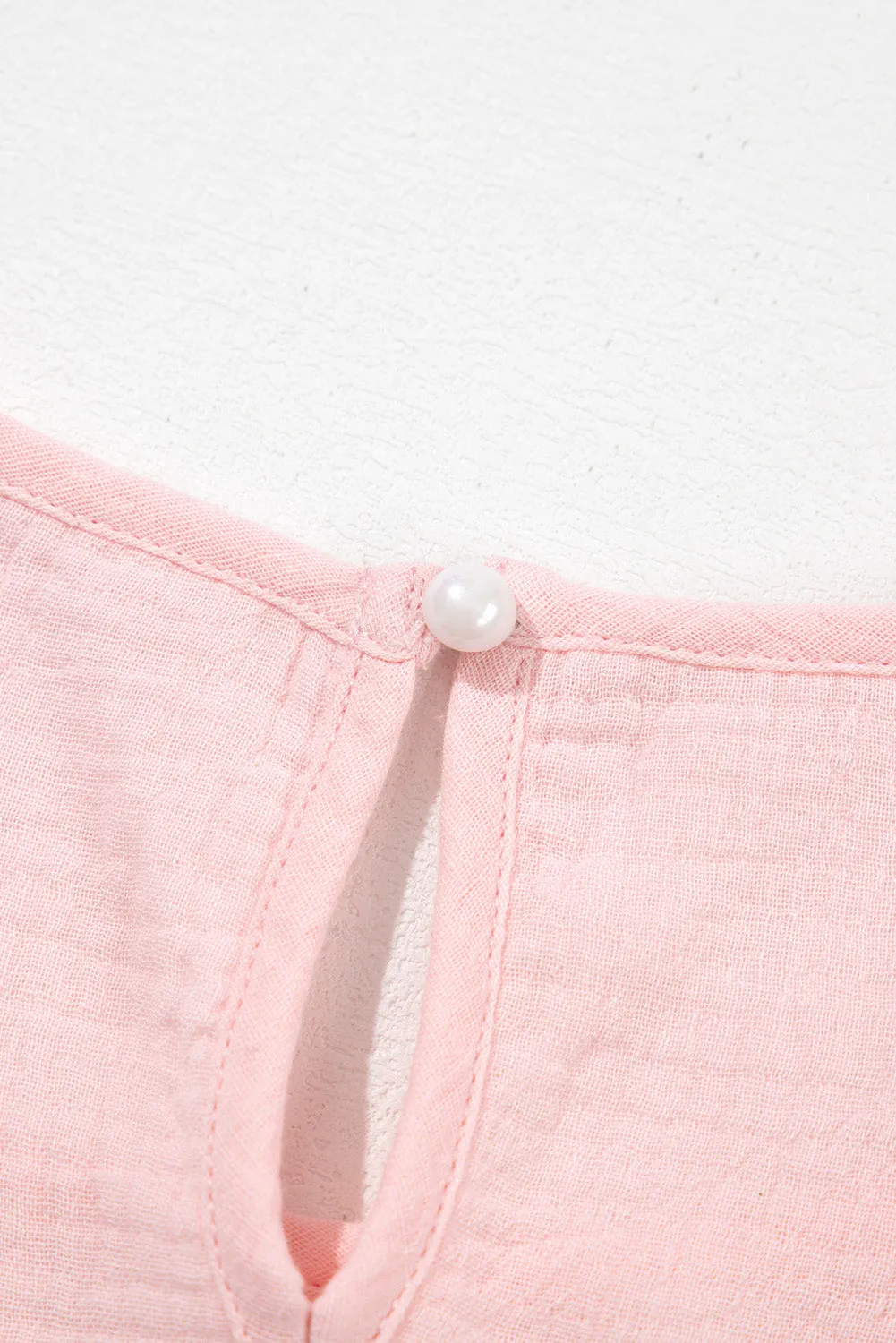 Plus Size Crinkle Textured Ruffle Top