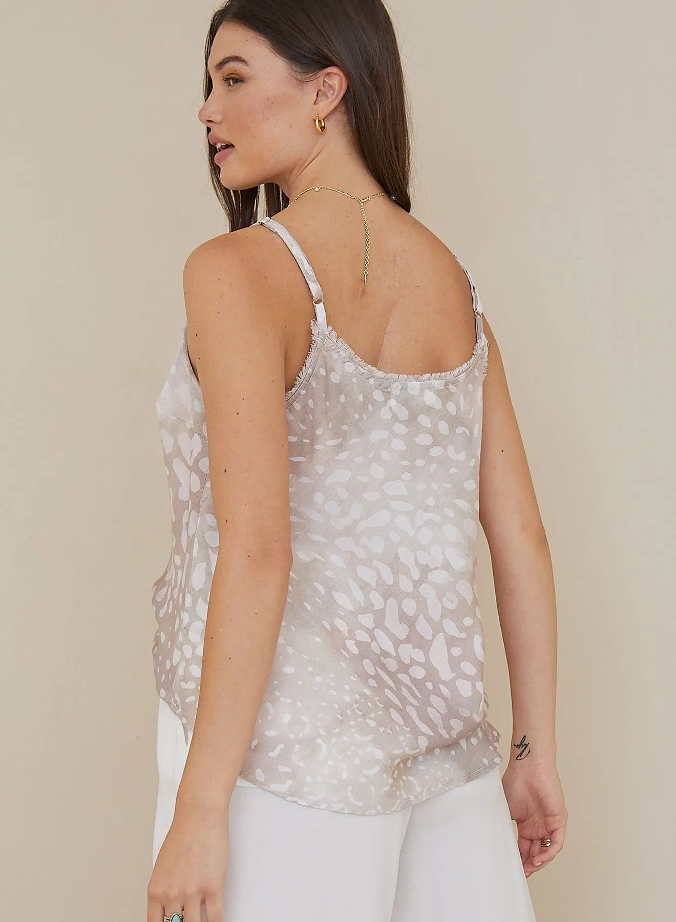 Sand Spot Frayed Cami