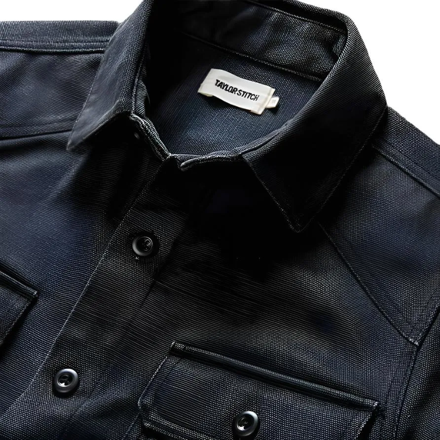 Shop Shirt | Coal Chipped Canvas