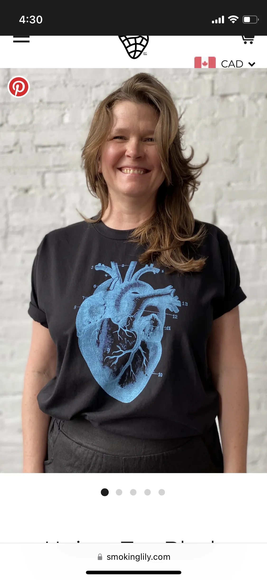 Smoking Lily - Unisex Cotton T-Shirt