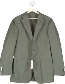 Suitsupply Mid Green Lazio Stretch Cotton  Blazer UK 42L
