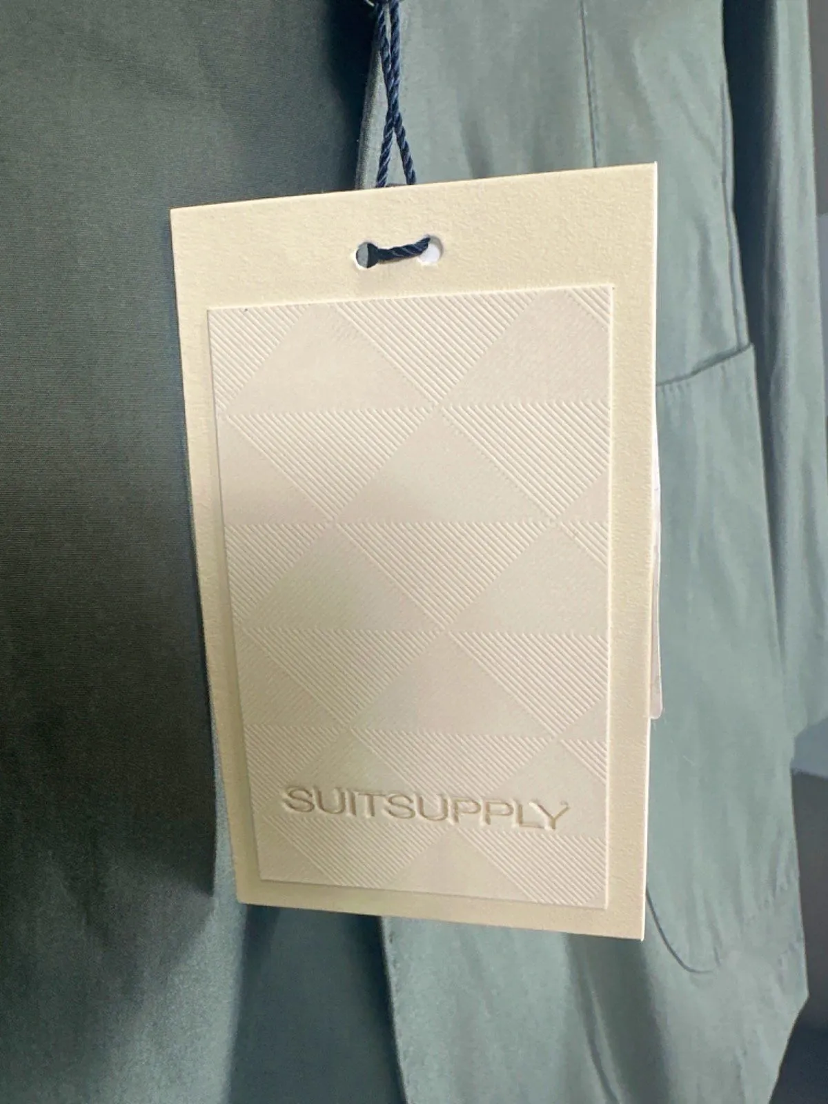 Suitsupply Mid Green Lazio Stretch Cotton  Blazer UK 42L
