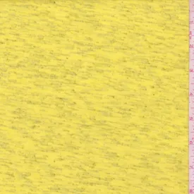 Sunshine Yellow Heather Spun Poly Jersey Knit Fabric