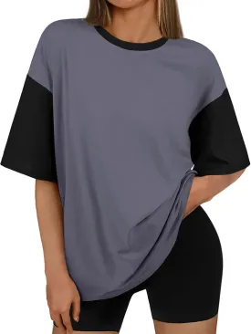 Trendy Queen Oversized T-Shirts for Women Summer Workout Loost Fit Short Sleeve Tops Casual Y2K 2025 Fashion Basic Tees