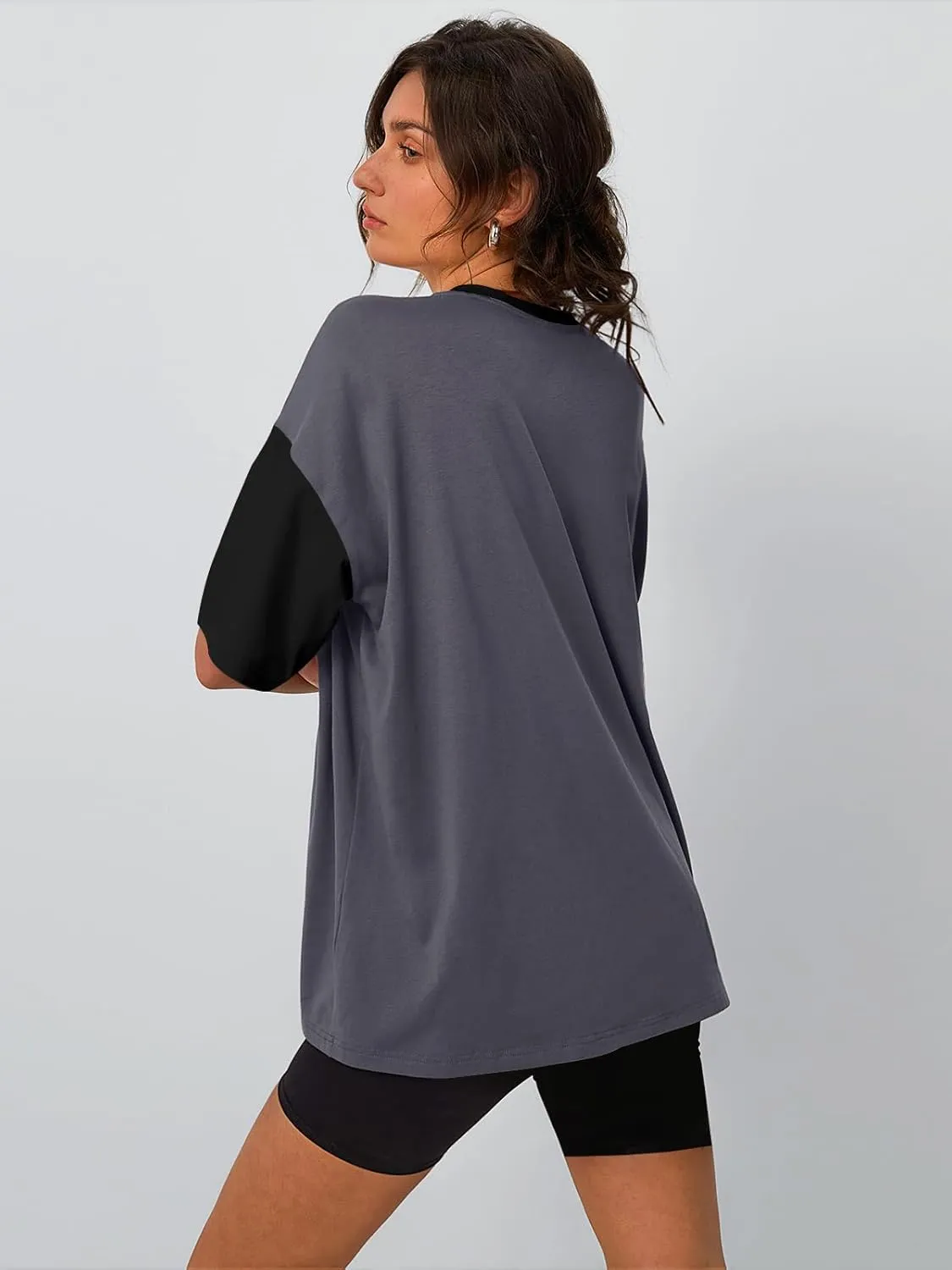 Trendy Queen Oversized T-Shirts for Women Summer Workout Loost Fit Short Sleeve Tops Casual Y2K 2025 Fashion Basic Tees