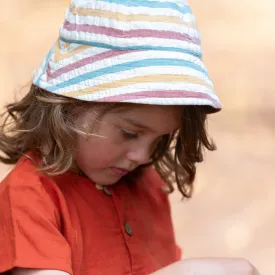 Walnut Striped Reversable Sunhat