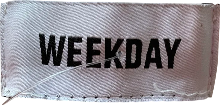 Weekday White Regular Oxford Shorts UK S