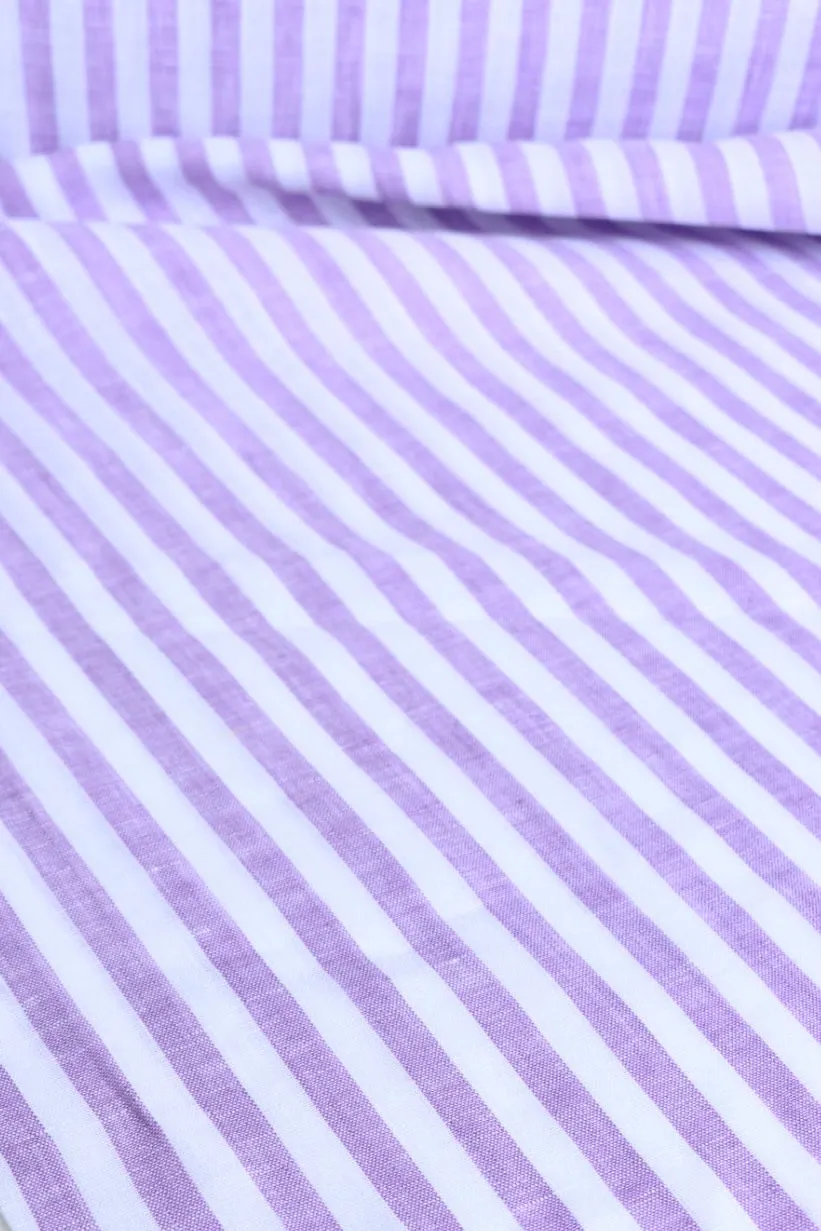 Wisteria Thick Stripe | Limerick Linen Yarn Dyed | Robert Kaufman