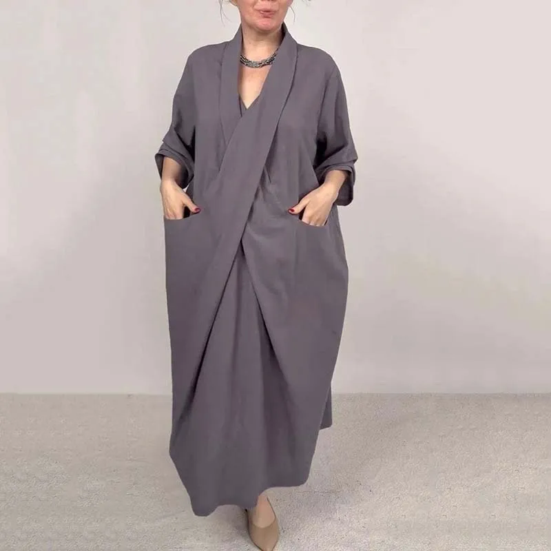 Women’s Stylish Unique Cross Loose Dress